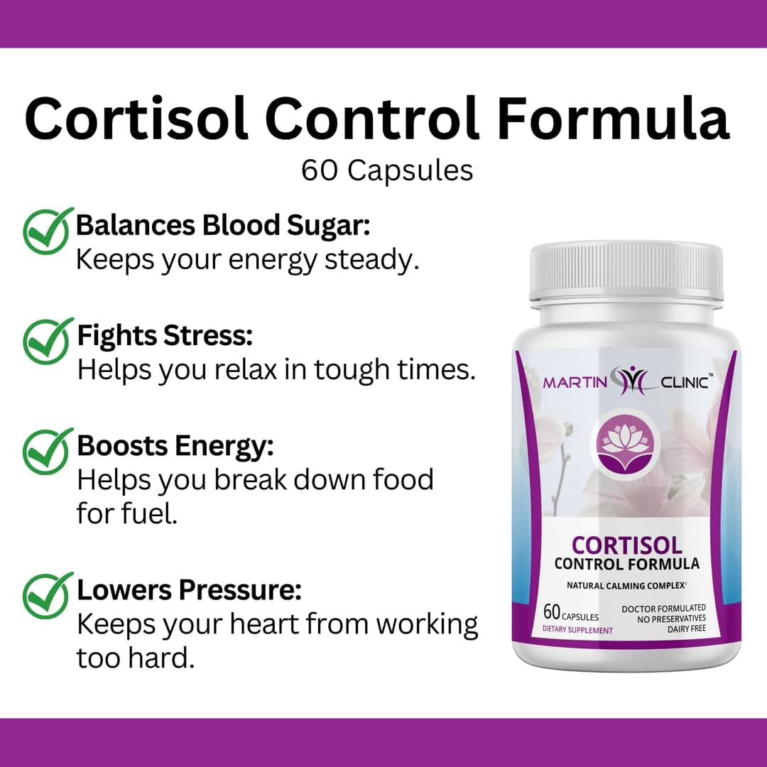 Cortisol Stress Balance + Calm Recovery — Daily Support for Healthy Stress Response & Emotional Stability — 90 Capsules