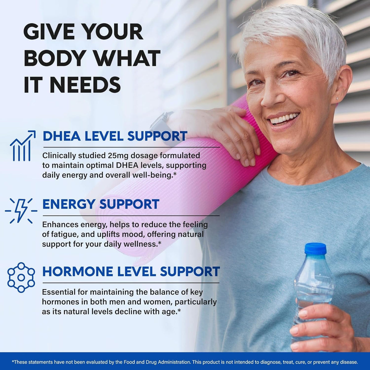 DHEA 25Mg - Micronized DHEA Supplement for Women & Men - Clinically Proven Strength & Bioavailable - Healthy Aging, Hormone Balance & Energy Level Support - Lab Tested - Vegan & NON-GMO - 120 Capsules