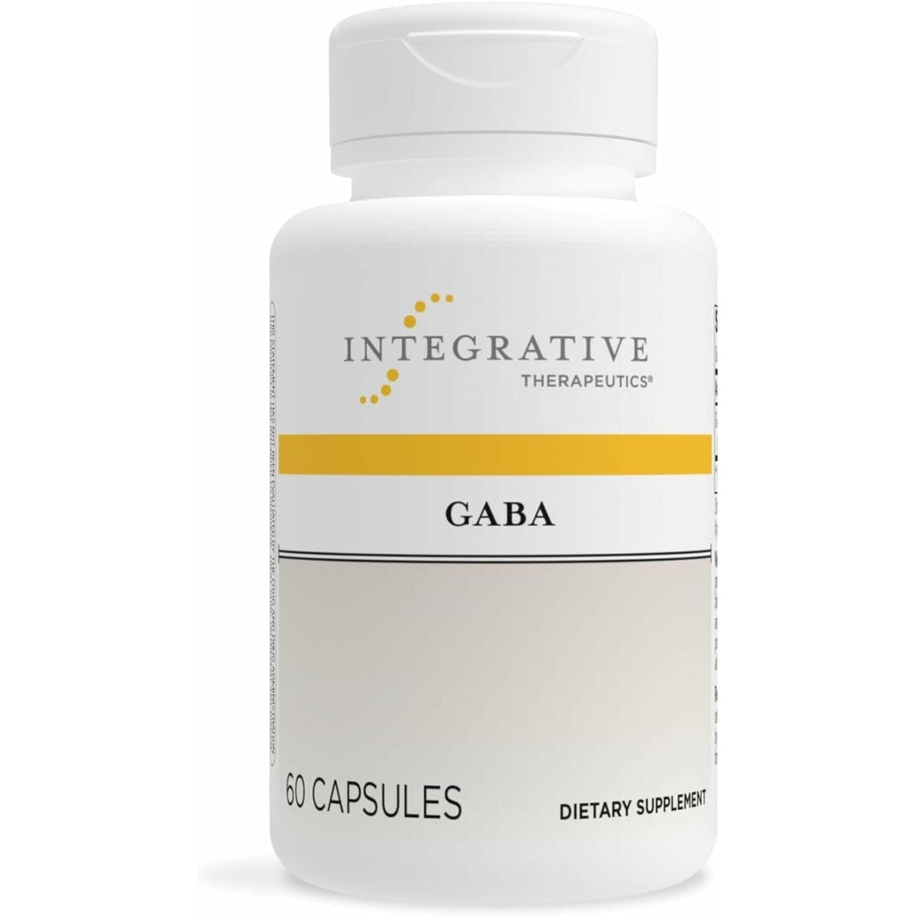 Integrative Therapeutics GABA - Brain Health Supplement That Supports Nerve Cell Function* - Support Neurochemical Balance & Neurotransmitter Production* - Dairy-Free - 60 Capsules (60 Servings)