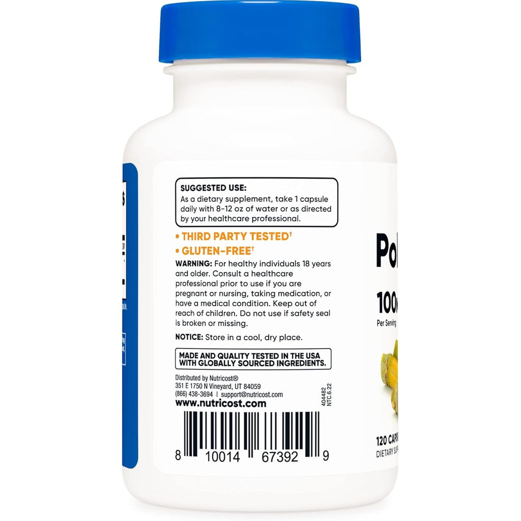 Nutricost Policosanol 100Mg, 120 Capsules - Gluten Free, Non-Gmo, and Vegetarian Friendly