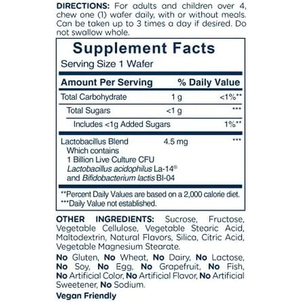American Health Daily Chewable Tablet Acidophilus, 1 Billion Live Cultures, Beneficial Bacteria for the Digestive & Immune Systems, Strawberry, 60 Count