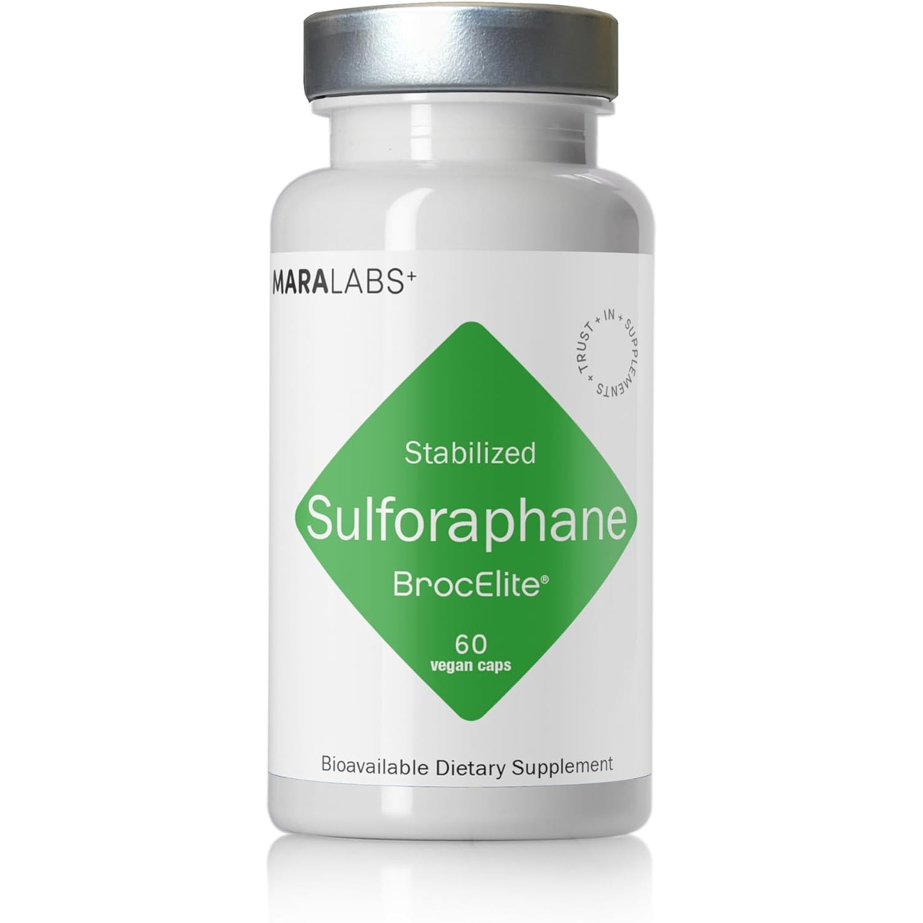 Brocelite Mara Labs plus | Stabilized Broccoli Sulforaphane Supplement | Glyphosate Residue Free Certified – Third-Party Tested | 60 Vegan Capsules