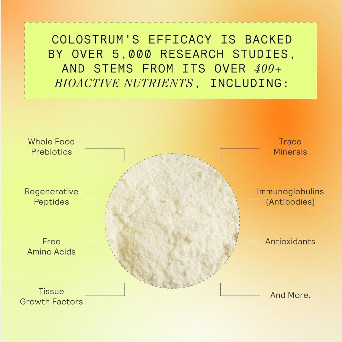 ARMRA Colostrum Powder | Unflavored | Gut Health & Bloating | Skin & Hair | Immunity | Keto, Gluten & Fat-Free | 30 Servings