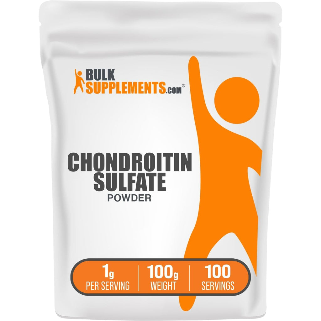 Bulksupplements.Com Chondroitin Sulfate Powder - Joint Support Supplement - Cartilage Supplements - Bone Strength Supplements - Joint and Knee Supplements - Joint Vibrance (100 Grams - 3.5 Oz)