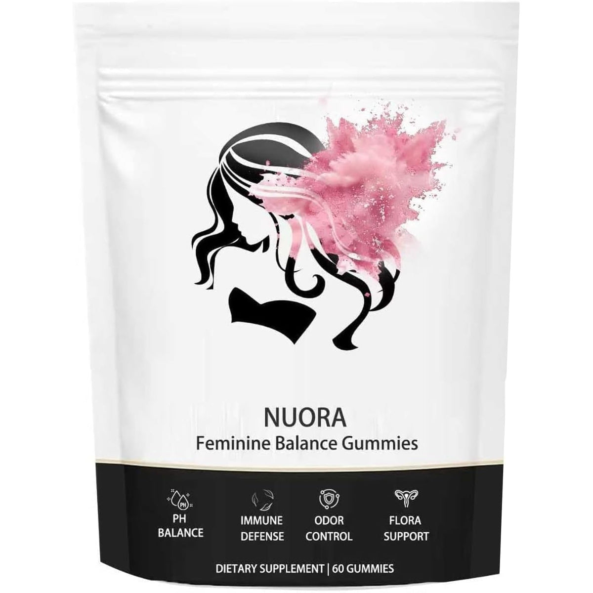 Feminine Balance Gummies, Vegan Hawaiian Pineapple, Ph Balance, Healthy Odor, Flora and Immune Support, Vaginal Health Support, 60 Count