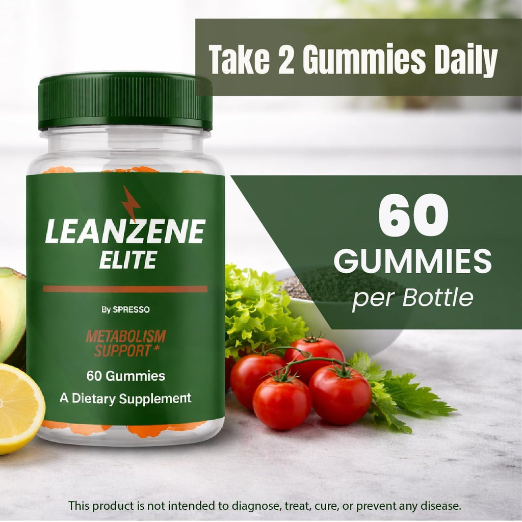 (1 Pack) Leanzene Gummies, Official Lean Zene Supplement Gummys with Premium Ingredients, Advanced Formula Support for Active Lifestyle & Overall Wellness Reviews (60 Gummies)