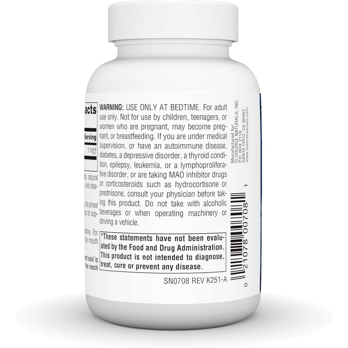 Source Naturals Sleep Science Melatonin, Helps Promote Sleep* - 1 Mg - 300 Orange Flavored Lozenges