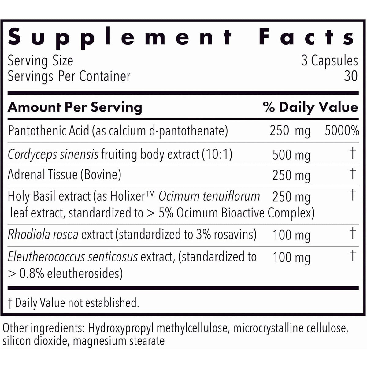 Allergy Research Group - Adrenal Glandular Adapt - Supports Healthy Stress Response and Cortisol Regulation - Hypoallergenic - 90 Vegetarian Capsules