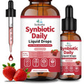 Synbiotic Probiotic Prebiotic Post -Biotic Liquid Drops, Advanced 3-In-1 60 Billion CFU 10 Strains W/Immune Tributyrin Postbiotic for Gut Health & Digestive Support, Daily Complete Immune, Women Men