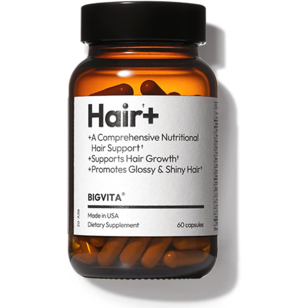 BIGVITA Hair Growth Supplement – Fast Hair Regrowth for Thicker, Fuller Hair | Anagain™ Nu, Biotin, Black Sesame Extract | Hair Loss Support for Women & Men | Vegan, Gluten-Free – 1 Month Supply