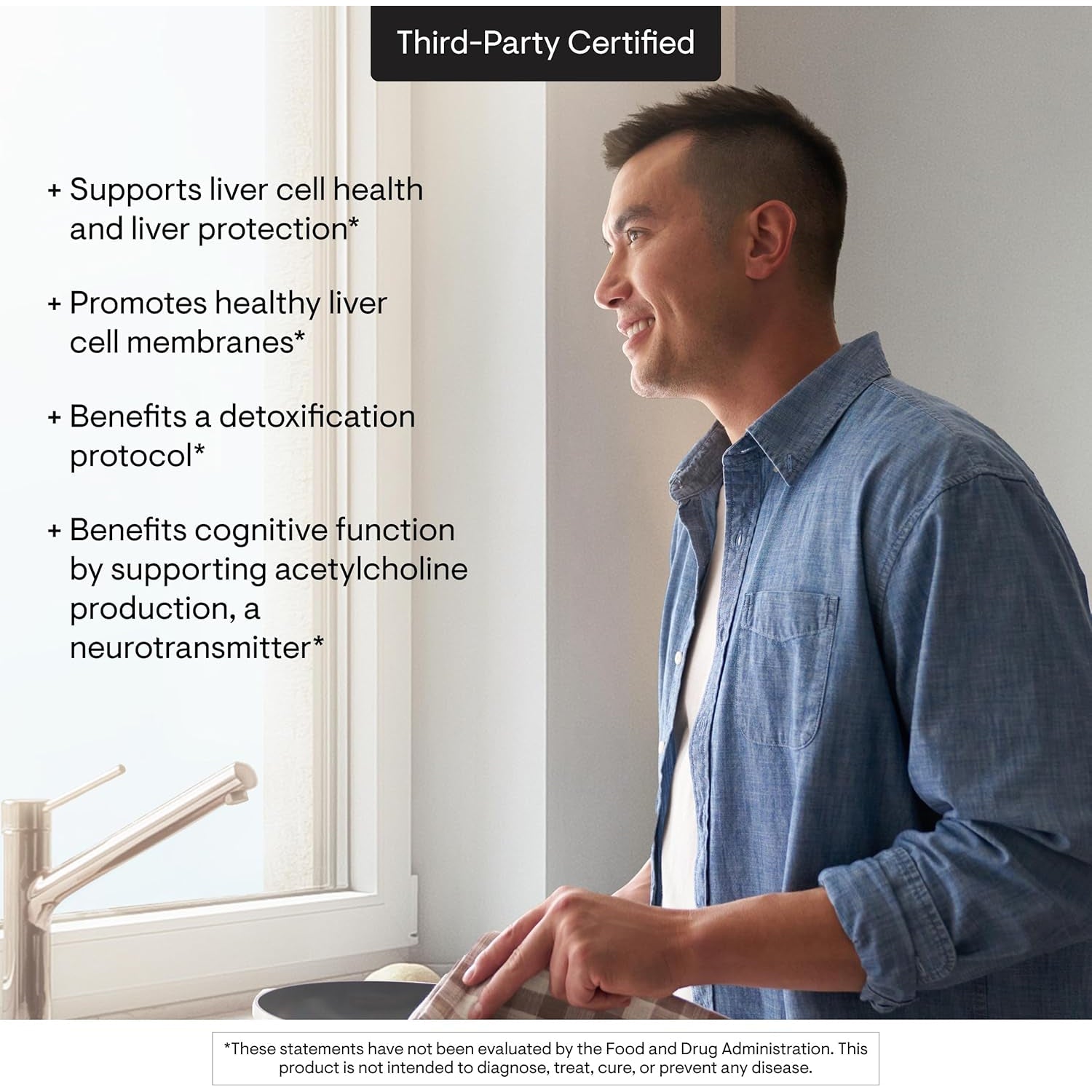 THORNE - Phosphatidyl Choline - Phospholipid Complex for Liver Support, Cholesterol Metabolism & Healthy Bile* - Third-Party Certified - Gluten & Dairy-Free - 60 Softgels