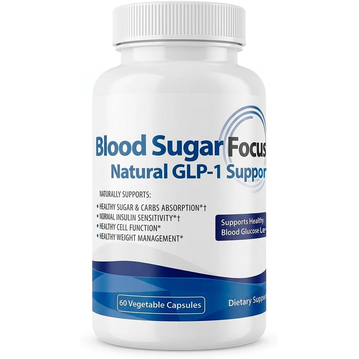 JJ Smith Blood Sugar Focus – Glucose Control Complex with Eriomin, Cinnamon Bark, Chromium Picolinate & Alpha Lipoic Acid – GLP-1 Supplement for Cravings, Sugar Control, Energy & Healthy Weight