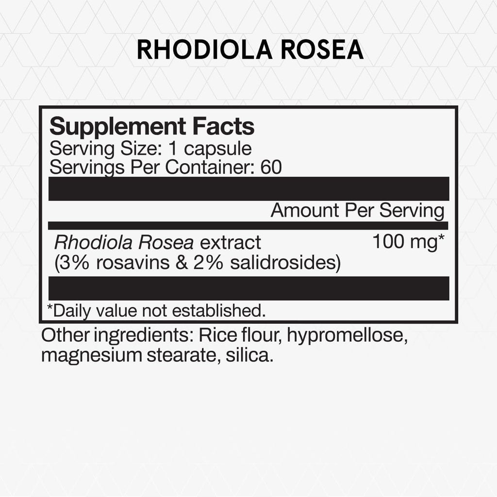 Momentous Rhodiola Rosea Supplement - Adaptogen Supplement for Cognition, Fatigue, & Stress Support - Rhodiola Rosea Root Extract - NSF Certified for Sport - GMO- & Gluten-Free - Vegan - 60 Servings