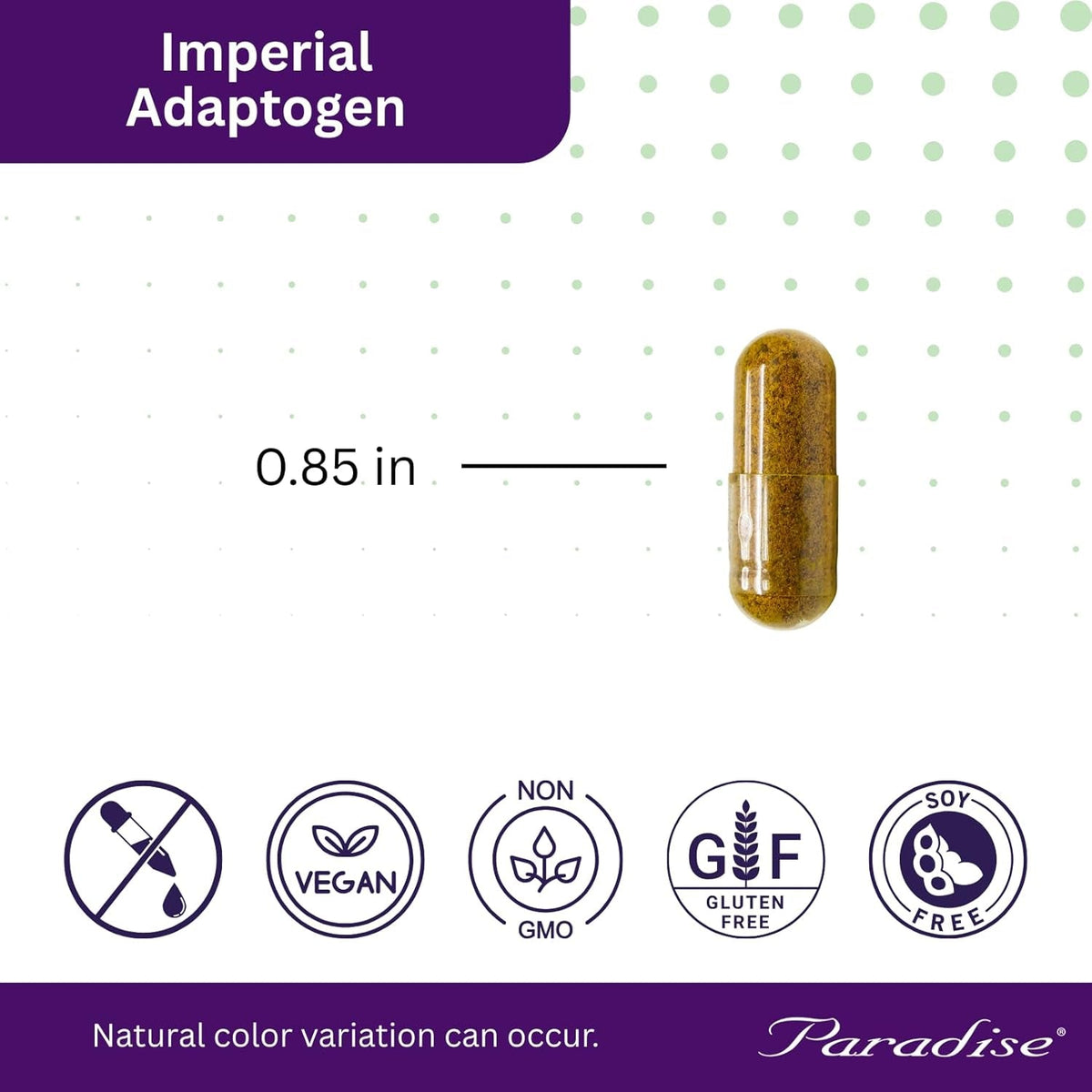 Paradise Herbs, Imperial Adaptogens, with Ashwagandha, Astragalus, Rhodiola, Proprietary Adaptogen Blend for Stress Support, Focus & Energy, 60 Vegetarian Capsules