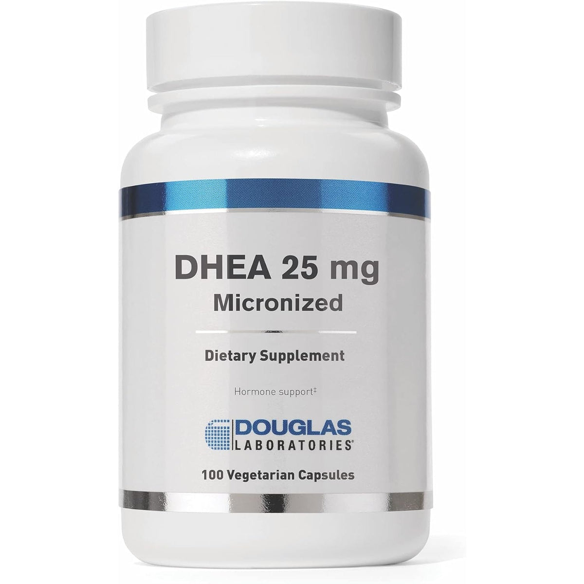 Douglas Laboratories DHEA 25 Mg Capsules - Micronized - Supports Hormone Balance, Immunity, Brain, Bone Health & Metabolism* - Non-Gmo - 100 Vegetarian Capsules