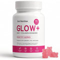 Jovi Glow+ NAD+ & Collagen Gummies, Multi-Type Hydrolyzed Collagen Peptides, Resveratrol, Hyaluronicacid, Vitaminc, Supplement for Skin, Hair, Nails, 90 Count (1, A)