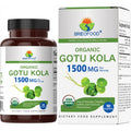 Brieofood Organic Gotu Kola 1500Mg, 45 Servings, Vegetarian, Gluten Free, 90 Vegetarian Tablets