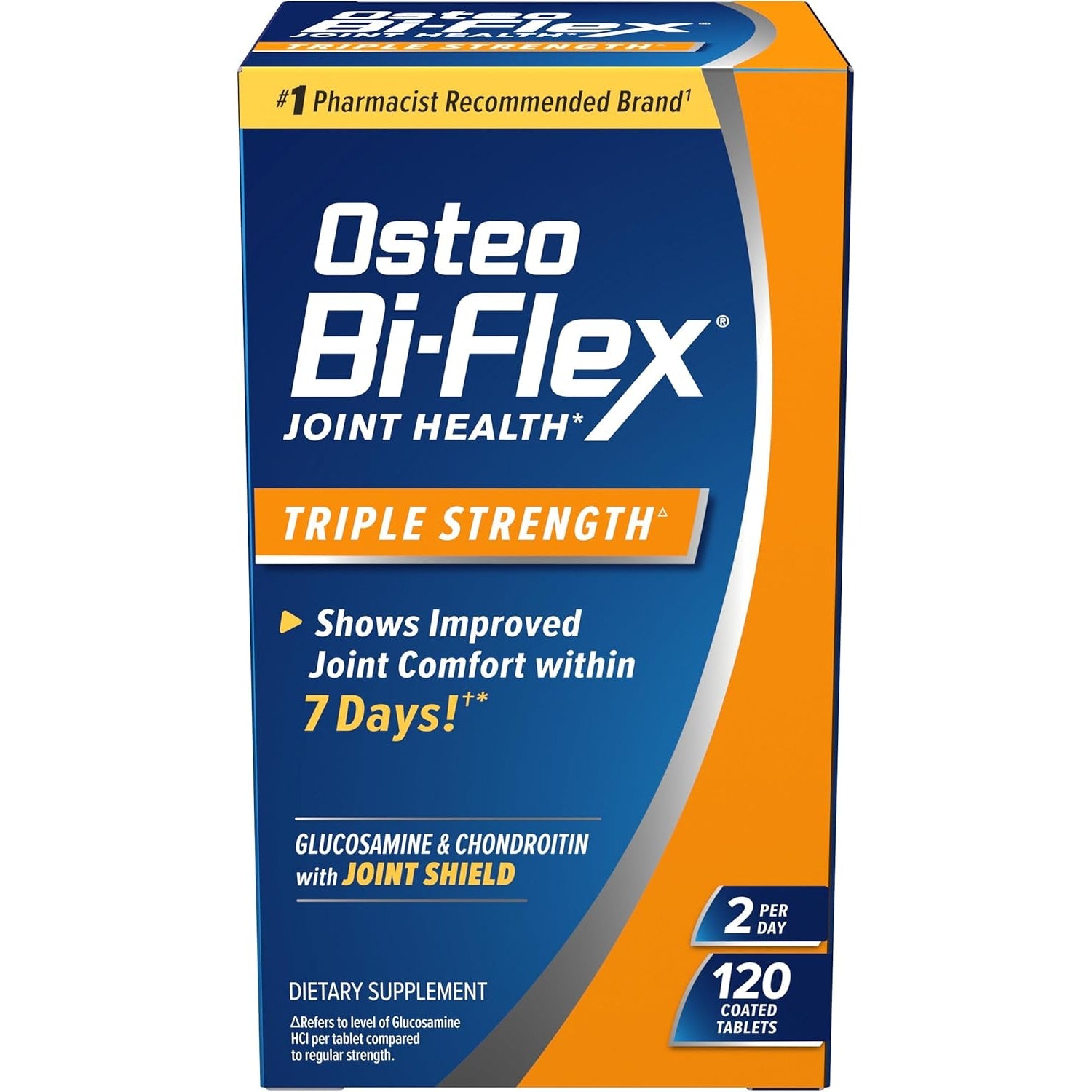 Osteo Bi-Flex Triple Strength Glucosamine Chondroitin Supplement, Improve Joint Function, Strength, Flexibility, Mobility 120 Coated Tablets