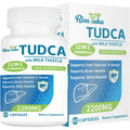 2200MG TUDCA Supplement with Milk Thistle 12-In-1 Formula Liver Support, Bile Salts Supplement for Liver Cleanse & Detox, Bile Flow & Gallbladder Support 60 Capsules