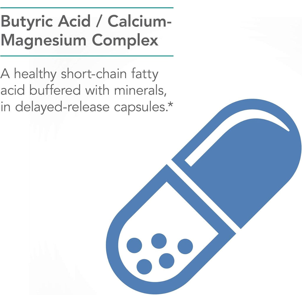 Nutricology Butyraid Colon Lining Nutrition - Supports Gut and Colon Health - Digestive Support - Delivers 200 Mg - Vegetarian & Hypoallergenic - 100 Servings - 100 Delayed-Release Capsules