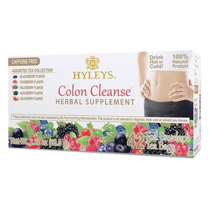 Hyleys Colon Cleanse Tea Assorted Flavors - 42 Tea Bags (1 Pack)