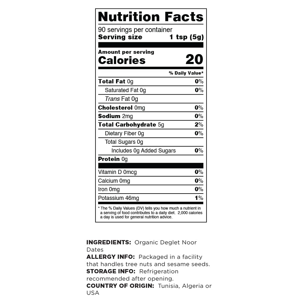 Terrasoul Superfoods Organic Date Sugar, 1 Lb - Low Glycemic | Unrefined | Trace Minerals
