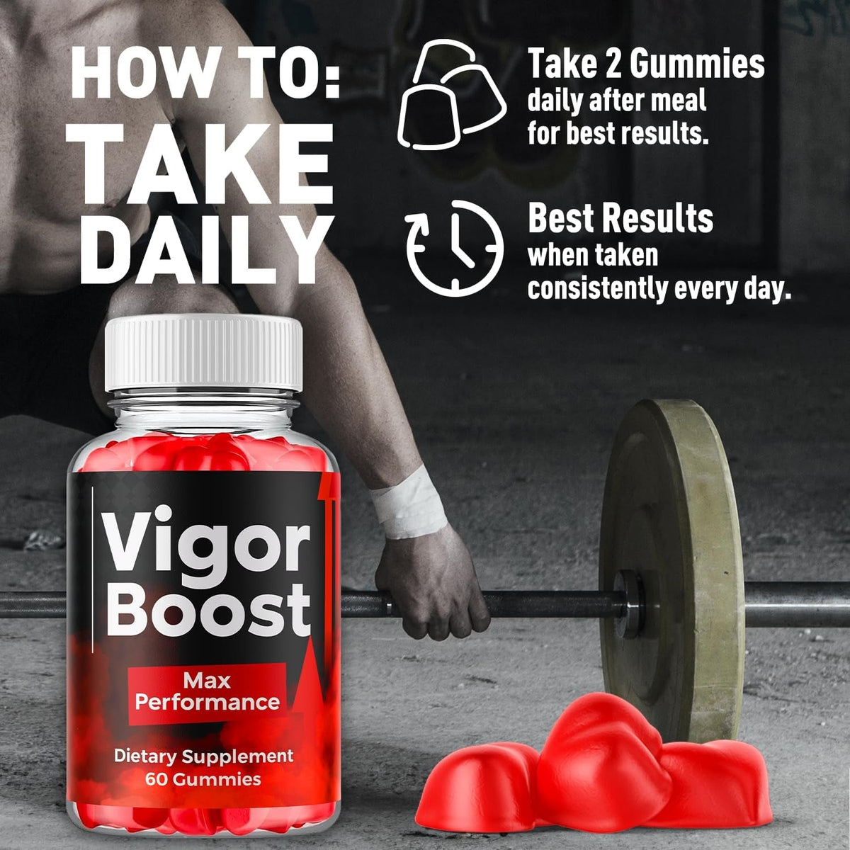 (5 Pack) Vigor Boost Gummies for Men, Vigorboost Male Support Gummys with Natural Ingredients, Advanced Vigor Boost Maximum Strength Premium Vitamin Gummy for Men'S Health and Wellness (300 Gummies)