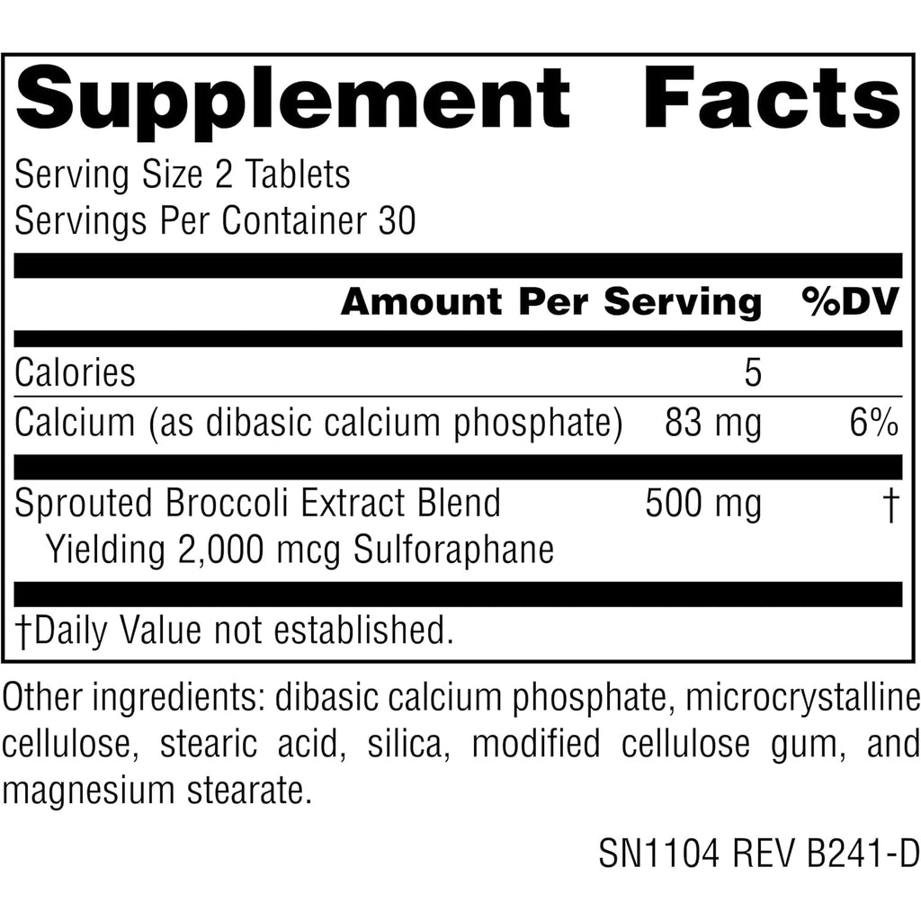 Source Naturals Broccoli Sprouts Extract, 250 Mg - 60 Tablets