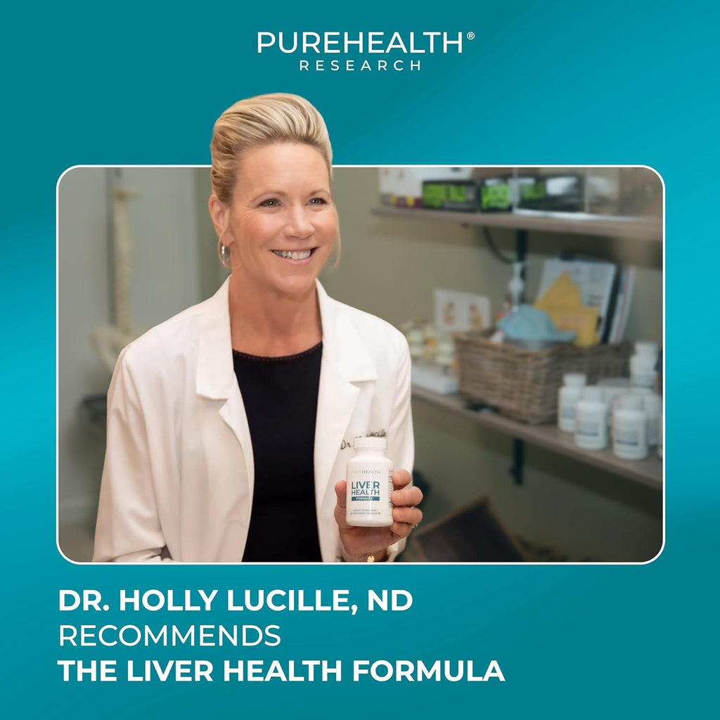 PUREHEALTH RESEARCH Liver Health – Liver Cleanse Detox & Repair Support Supplement- with Milk Thistle, Turmeric Powder, Dandelion, Artichoke, Beet Root, Ginger, L Cysteine HCL & More - 60 Capsules