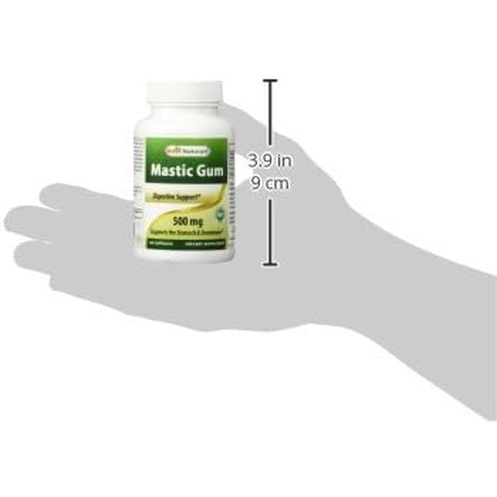 Best Naturals Mastic Gum 500 Mg 60 Capsules