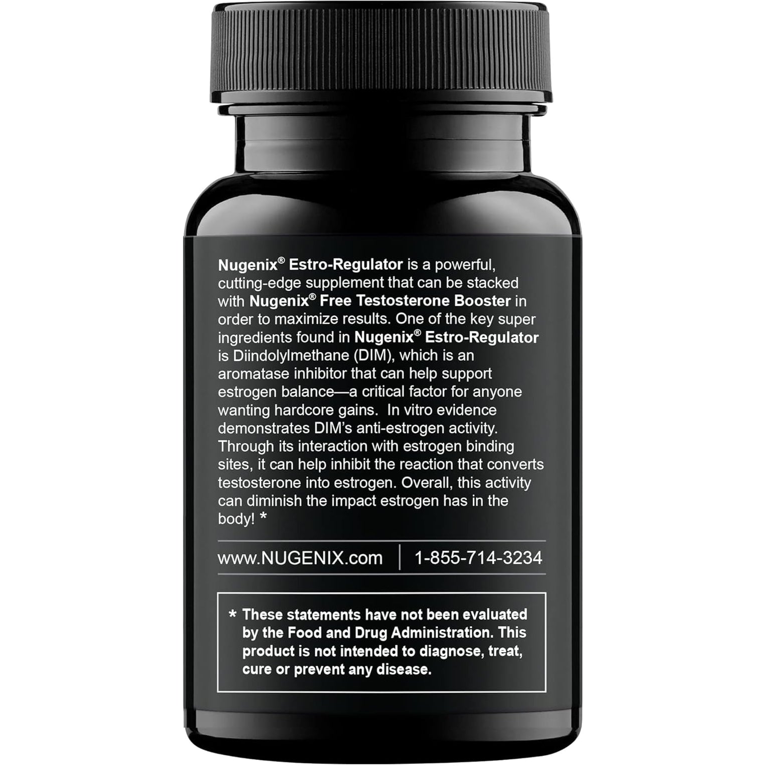 Nugenix Estro-Regulator - DIM Supplement, Estrogen Blocker for Men and Aromatase Inhibitor, Testosterone Booster - 60 Capsules