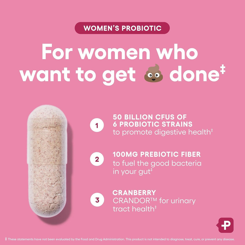 Physician'S CHOICE Probiotics for Women - PH Balance, Digestive, UT, & Feminine Health - 50 Billion CFU - 6 Unique Strains for Her - Organic Prebiotics, Cranberry Extract+ - Women Probiotic - 30 CT