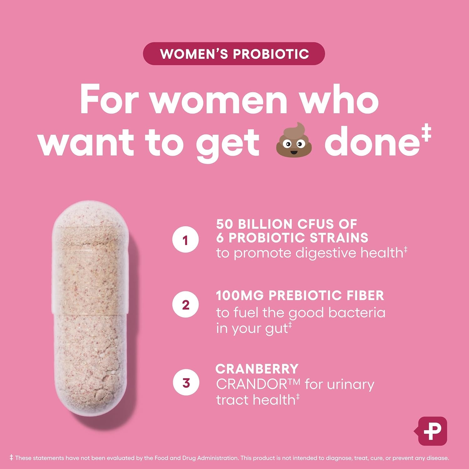 Physician'S CHOICE Probiotics for Women - PH Balance, Digestive, UT, & Feminine Health - 50 Billion CFU - 6 Unique Strains for Her - Organic Prebiotics, Cranberry Extract+ - Women Probiotic - 30 CT