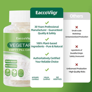 Size 1 Empty Capsules - 150 Count Clear Empty Pill Capsules Size 1 with Capsule Filling Kit, Fillable Vegan Vegetarian Capsule Empty for Vitamins, Easy for DIY Supplements
