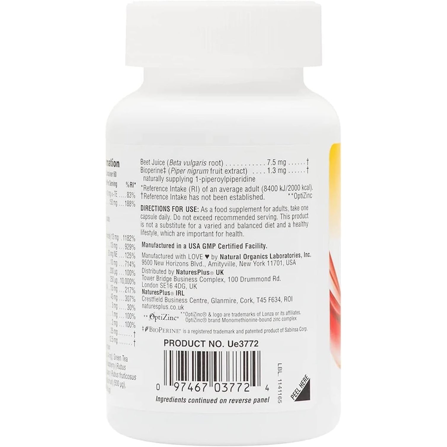 Naturesplus Hema-Plex Iron - 60 Fast-Acting Capsules - 85 Mg Chelated Iron - Total Blood Health - with Vitamin C & Bioflavonoids - Vegan, Gluten Free - 30 Servings