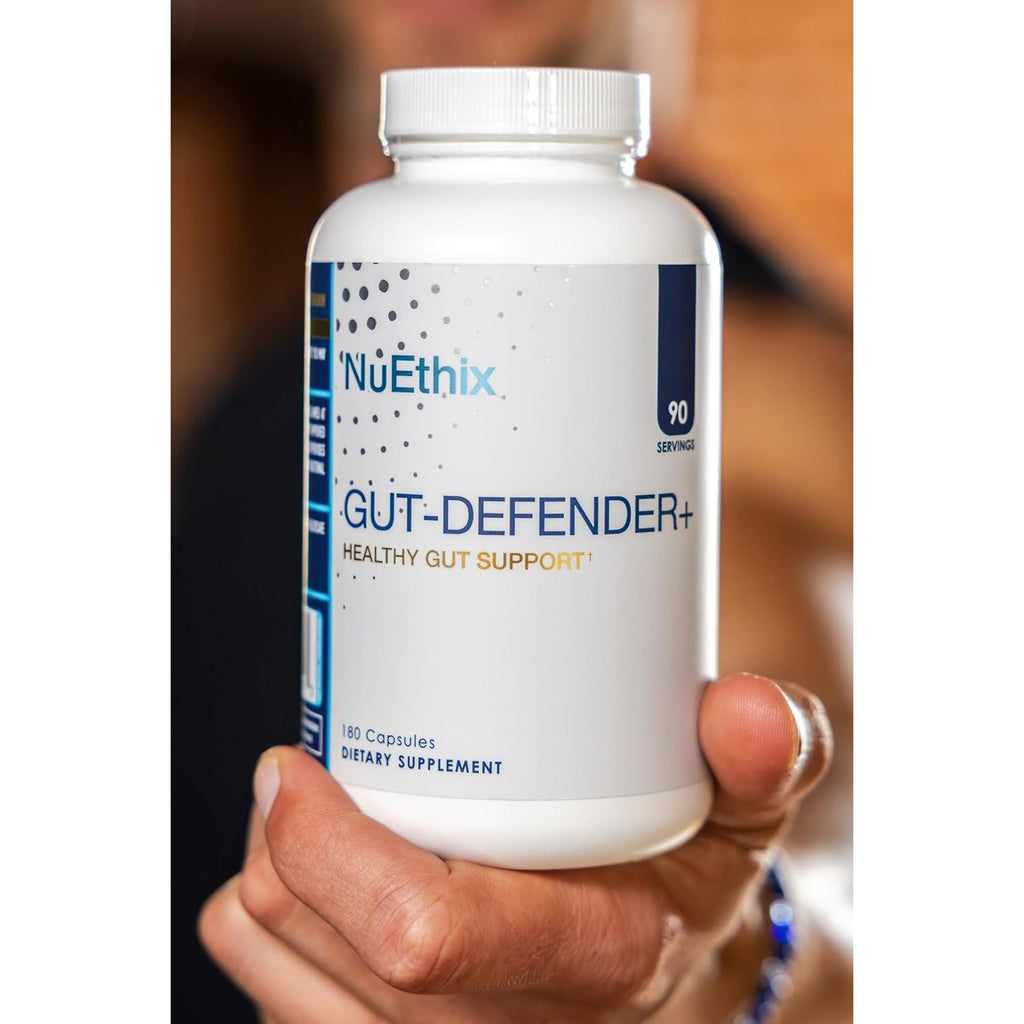Nuethix Formulations Gut Defender+ Microbiome Balance Dietary Supplement, 180 Capsules, 90 Servings