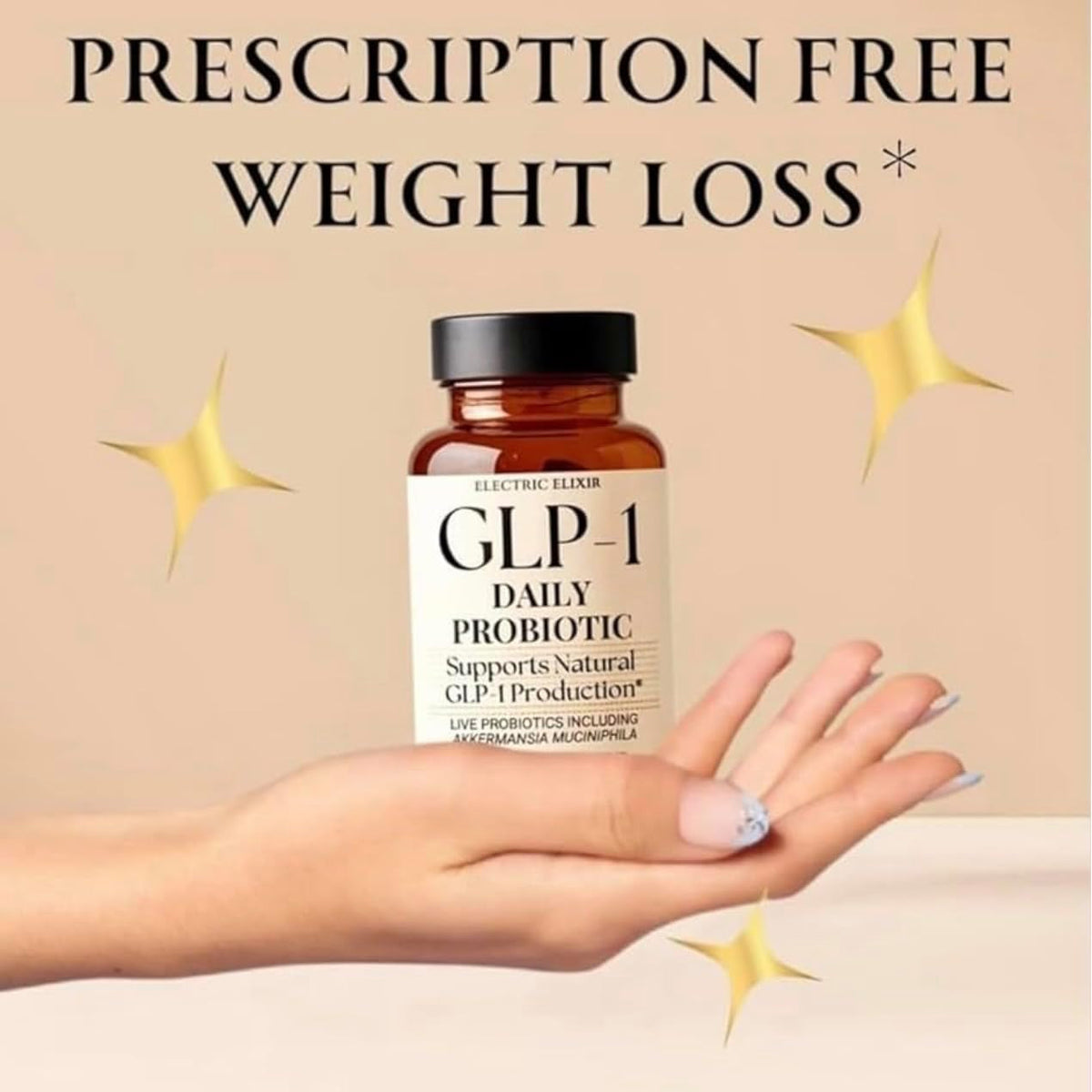 GLP-1 Weight Loss Supplement with Akkermansia - Reduce Hunger & Cravings, Support Fat Loss & Metabolism, Boost Natural GLP1 Production, Appetite Suppressant for Men & Women