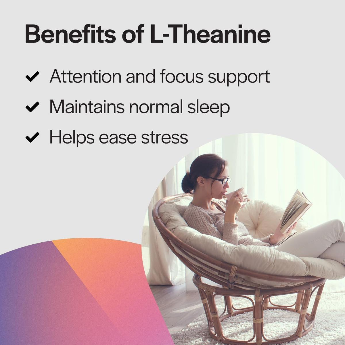 Pureformulas L Theanine Supplement 100 Mg, L-Theanine Supports Stress Levels, Relaxed State, Mood, Sleep, Dairy Free, Soy Free, Non-Gmo 60 Vegetarian Capsules