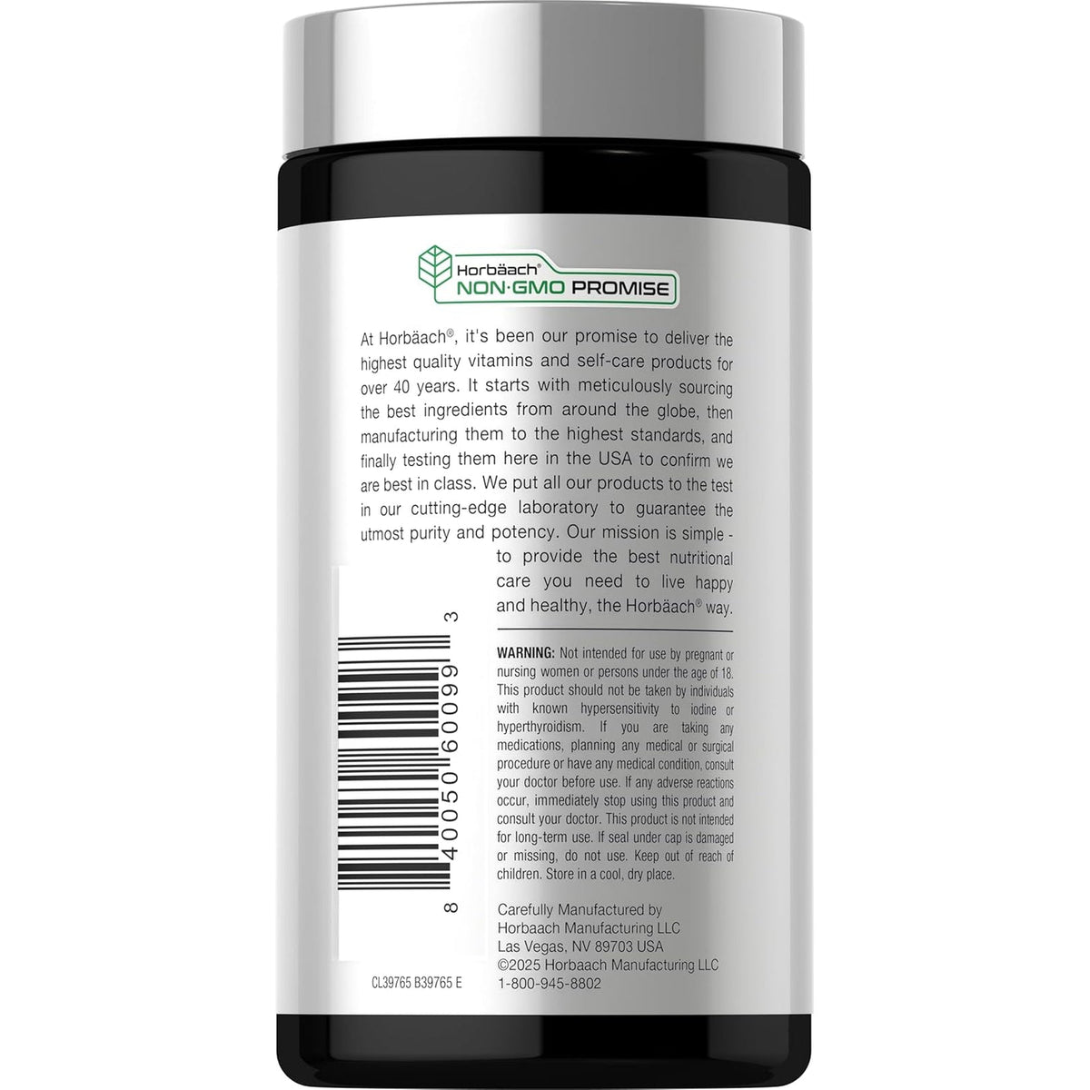 Horbäach Brown Seaweed Extract Capsules | 200 Pills | Fucoxanthin Supplement | Non-Gmo, Gluten Free