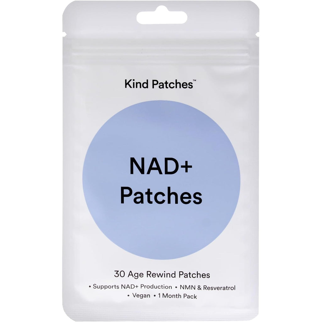 Kind Patches NAD plus Patches - anti Wrinkle Patches with NMN and Resveratrol - NAC Supplement for Radiant Skin - Boost Collagen Production - 30 Count