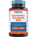 Nova Nutritions Triple Strength Glucosamine Chondroitin MSM 2600Mg/Serving Capsules, Supports Healthy Joint, Cartilage and Connective Tissue - Promotes Joint Comfort & Flexibility 180 Count