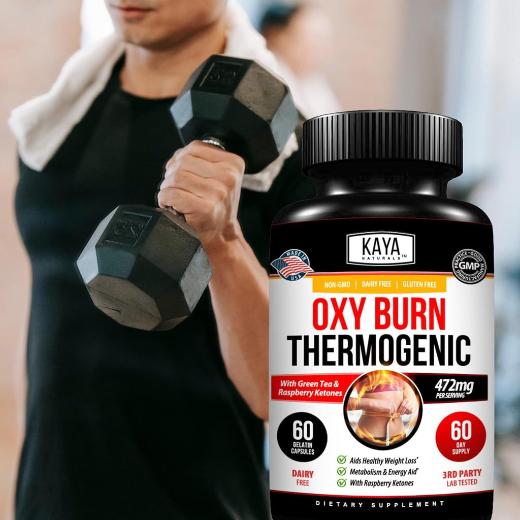 Kaya Naturals Supreme Fat Burner - Weight Loss Pills Women & Men - Appetite Suppressant Supplement - Powerful Thermogenic Diet Pills - Natural Energy Boost Oxy Burn 60 Count