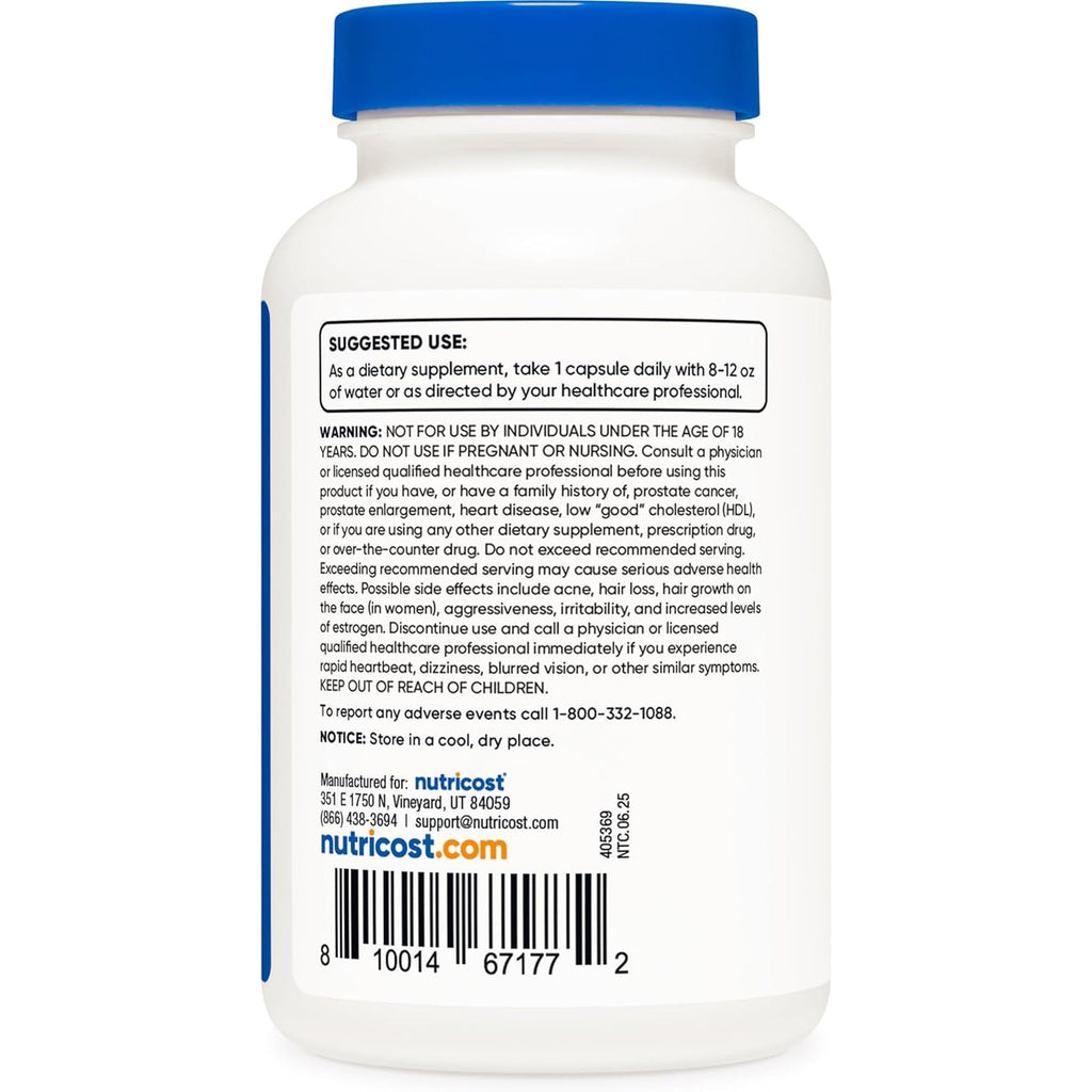Nutricost DHEA 100Mg, 240 Capsules - Gluten Free, Soy Free, Non-Gmo, Supplement