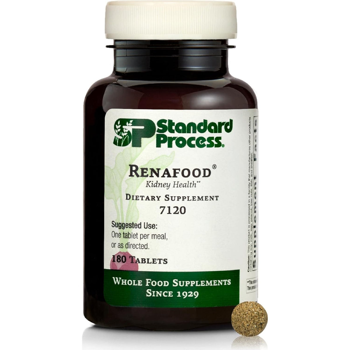 Standard Process Renafood - Supports Healthy Kidney Function & Antioxidant Activity - Contains Vitamins a - Non-Soy - 180 Tablets