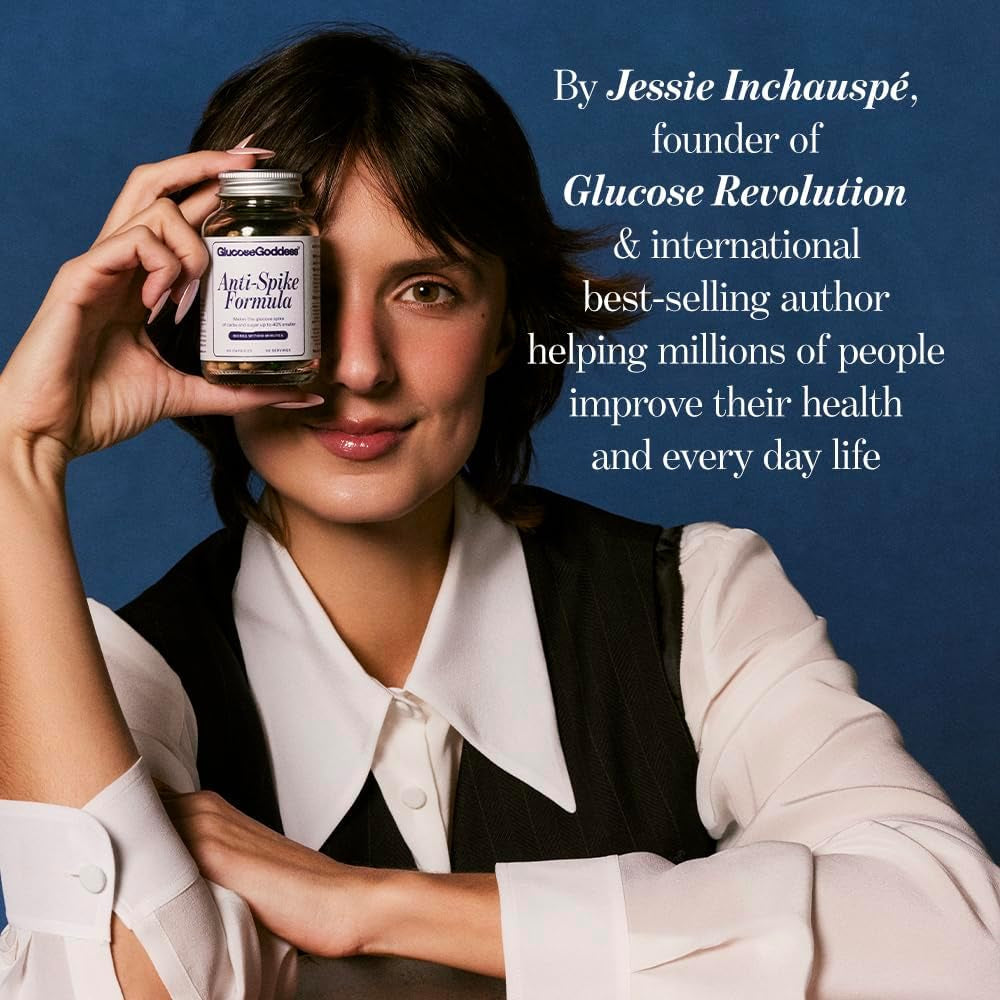 Anti-Spike Formula by the Glucose Goddess - Supports Healthy Blood Sugar Levels Already within Normal Range, Vegan, Gluten-Free, 60 Capsules (30-Day Supply)