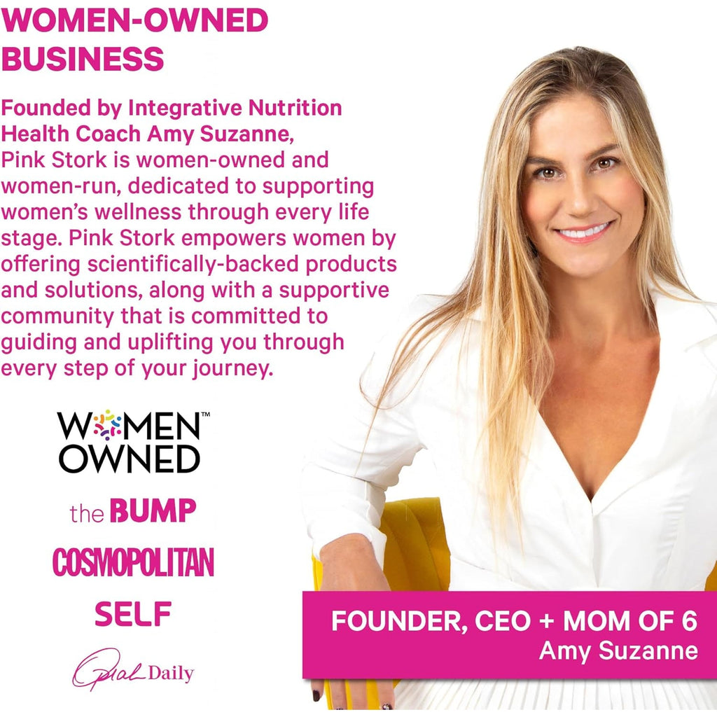 Pink Stork Cortisol Probiotic for Women – Mood and Adrenal Support Supplement – Ashwagandha, Lemon Balm, Chamomile, 25 Billion CFU – Gut Health, Energy, Focus – Lower Cortisol – 30 Capsules