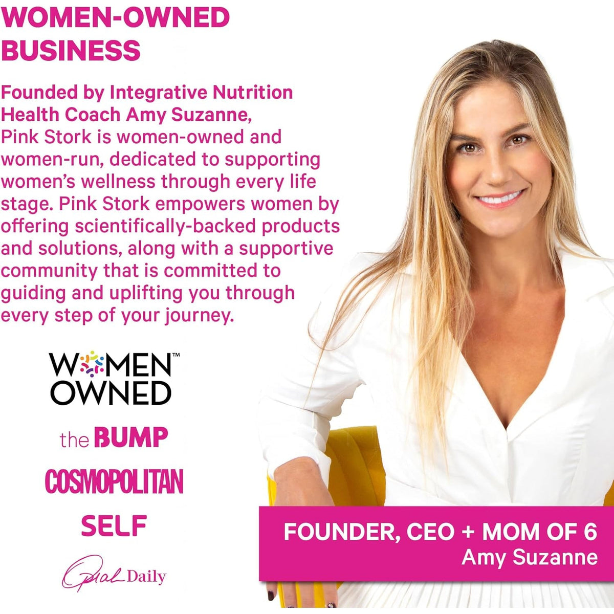 Pink Stork Cortisol Probiotic for Women – Mood and Adrenal Support Supplement – Ashwagandha, Lemon Balm, Chamomile, 25 Billion CFU – Gut Health, Energy, Focus – Lower Cortisol – 30 Capsules