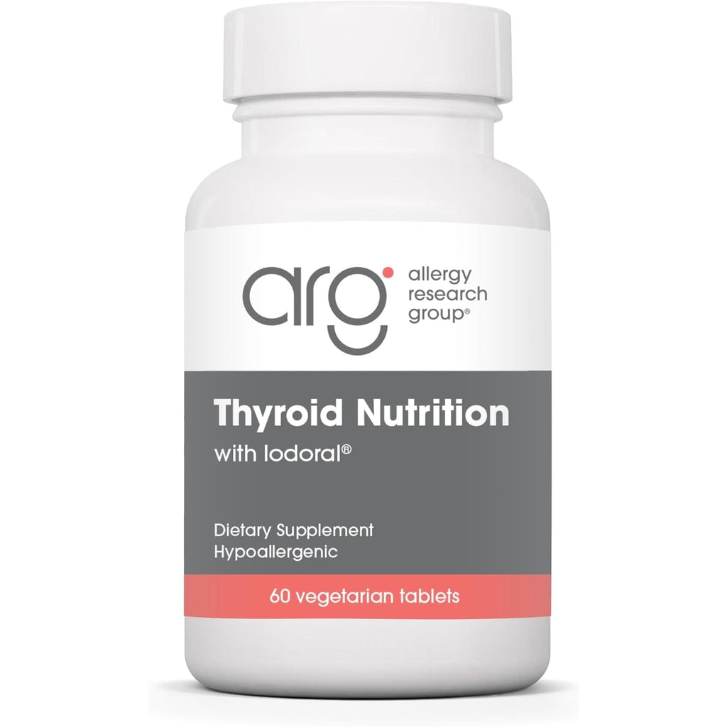 Allergy Research Group Thyroid Nutrition with Iodoral - Thyroid Support for Men & Women, Thyroid Complex Supplement, Thyroid Health, Iodine - 60 Count