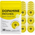 Dopamine Patches, Mood & Positivity Support, Plant-Based Formula, Supports Dopamine & Serotonin Balance, 30 Vegan Patches for Men Women