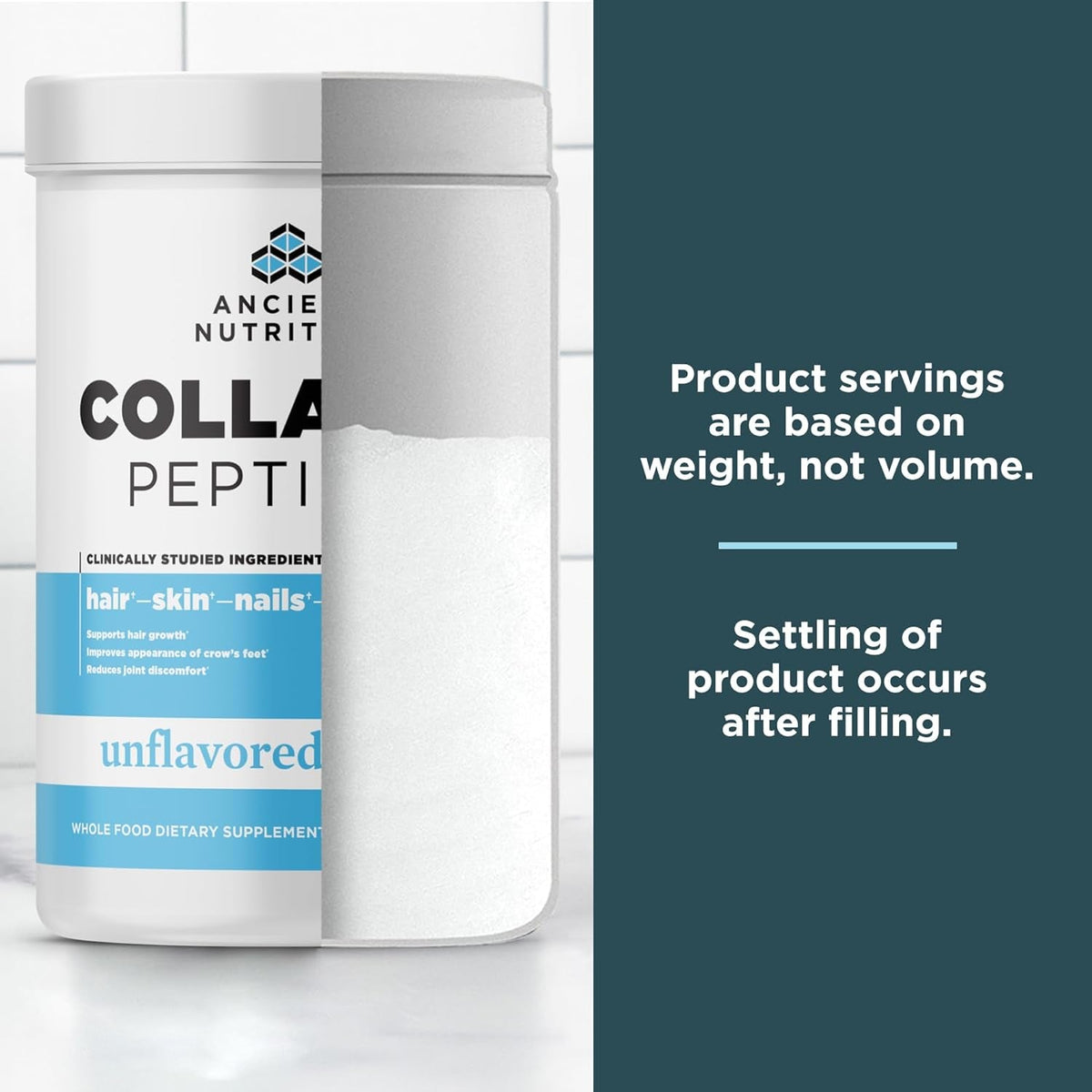 Ancient Nutrition Collagen Peptides, Collagen Peptides Powder, Unflavored Hydrolyzed Collagen, Supports Healthy Skin, Joints, Gut, Keto and Paleo Friendly, 38 Servings, 20G Collagen per Serving